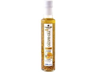 Cretan Olive Oil With Orange Alyvuogių aliejus 0,25 l
