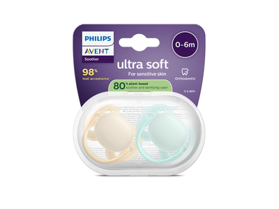 Silikoninis čiulptukas PHILIPS AVENT ULTRA AIR N2, 0-6 mėn., 2 vnt.