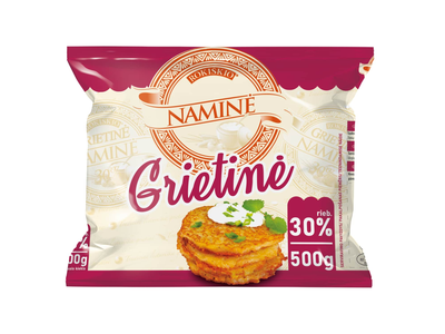 ROKIŠKIO NAMINĖ grietinė, 30 %, 500 g