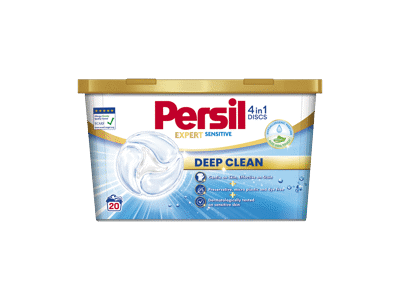 Skalbimo kapsulės PERSIL DISCS EXPERT Sensitive, 20 skalbimų