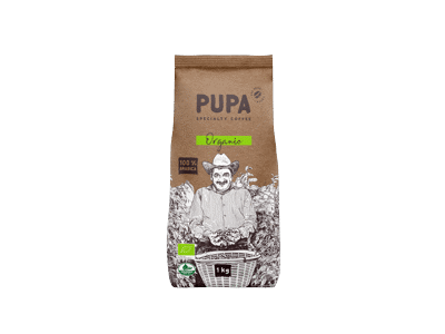 Kavos pupelės PUPA ORGANIC 100 % ARABIKA, 1 kg