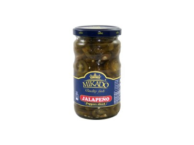 Konservuotas jalapenas MIKADO, griežinėliais, 370 g / 190 g
