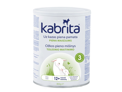 Ožkos pieno miltelių gėrimas KABRITA 3, 800 g