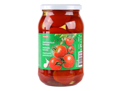 Marinuoti pomidorai RIMI, 860g/450g