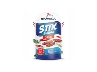Vytintos mini dešrelės STIX chilli, BIOVELA, 80 g