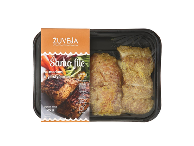 Šamo filė su medumi ir garstyč. ŽUVĖJA, 200 g