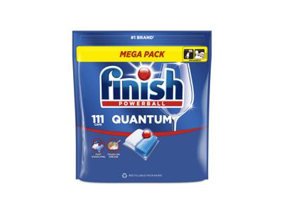 Indaplovių indų ploviklio kapsulės FINISH Quantum Fresh  gaivaus kvapo, 111 vnt.