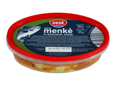 Kepta menkė su daržovėmis, aliejuje, 350g