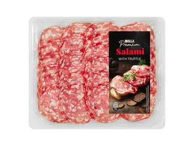 Vytintas saliamis su trumais BILLA PREMIUM, 80 g