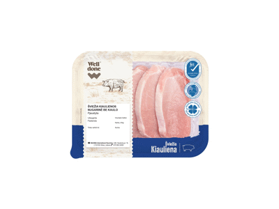 Šviežia pjaustyta kiaulienos nugarinė WELL DONE, 360 g