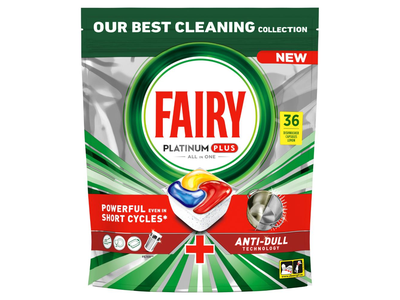 Automatinių indaplovių kapsulės FAIRY Platinum+ Lemon, 36vnt