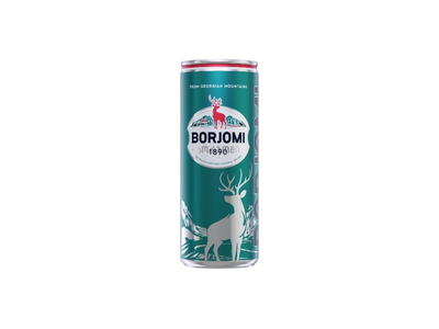 Gazuotas natūralus mineralinis vanduo BORJOMI, 330 ml