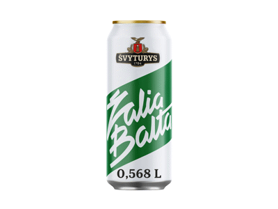 Alus ŠVYTURYS ŽALIA BALTA, 568 ml