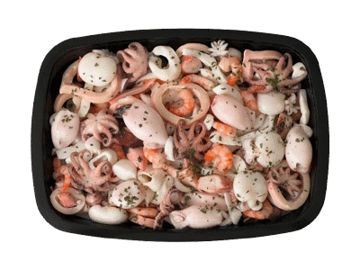 Marinuotų jūrų gėrybių užkandis, 1 kg