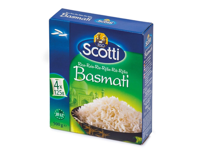 Basmati ryžiai RISO SCOTTI, 4x 125g