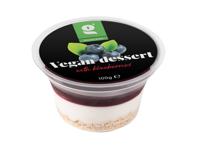 Veg. desertas su mėlyn. GOURMET GREEN, 100 g
