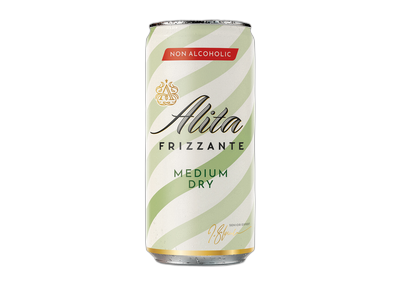 Nealkoholinis putojantis vynas ALITA, Frizzante, pusiaus sausas, 0,2 l