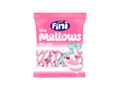 Zefyrai FINI MELLOWS, braškių skonio, 80 g