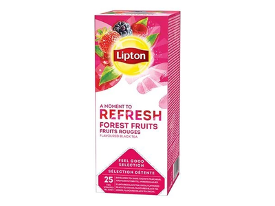 Arbata LIPTON, miško uogų skonio, 25 x 1,6 g, pop. vok.