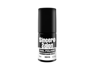 SINCERO SALON RUBBER bazė Snow Veil 6 ml