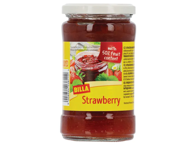 Braškių skonio džemas BILLA, 340 g
