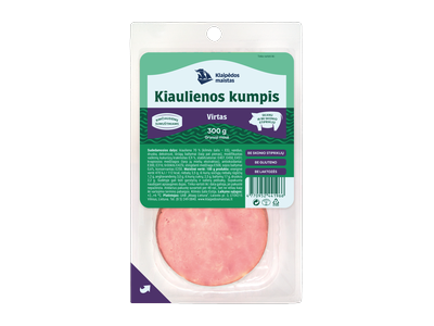Virtas, kiaulienos kumpis, KLAIPĖDOS MAISTAS, 300g