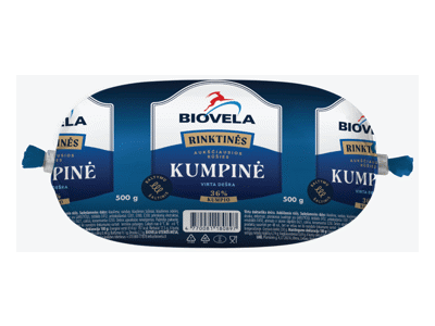 Virta kumpinė dešra BIOVELA, aukščiausia rūšis, 500 g