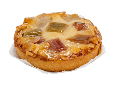 Tartaletė su prancūzišku kremu ir rabarbarais, 145 g