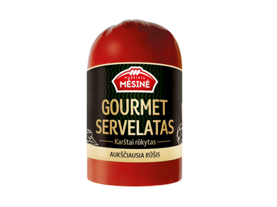 Karštai rūkytas servelatas GOURMET, a.r., 600 g