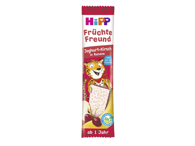Ekologiškas bananų, vyšnių sulčių batonėlis su jogurtu (nuo 1m.) HIPP, 23 g