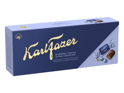 Saldainiai KARL FAZER su mėlynių skonio įdaru, 250 g