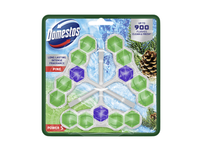 Tual. gaiviklis ir valiklis DOMESTOS POWER 5 PINE, 3 x 50 g, 150 g