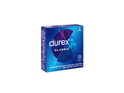 Prezervatyvai DUREX CLASSIC, 3 vnt.