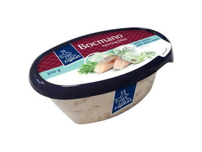 Zigmas Bocmano silkių filė su svogūnais Ir baltuoju padažu, 300 g