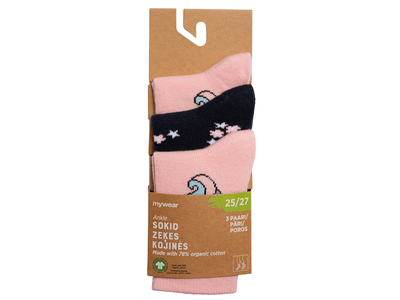 Vaik. kojinės I LOVE ECO, 25 / 27, 3 p.