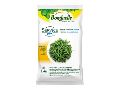 Šaldytos žaliosios ankštinės pupelės BONDUELLE Service, smulkintos, 2.5kg