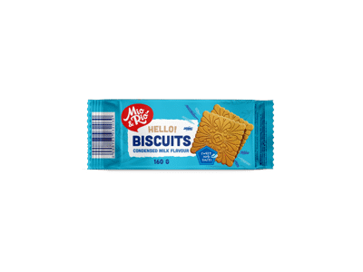 Sausainiai MIO&RIO, sutirštinto pieno skonio, 160 g