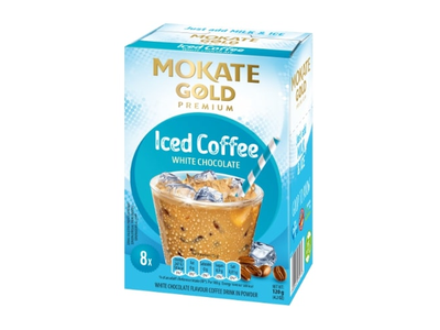 Kavos gėrimas MOKATE Iced  Coffee White Chocolate, 8 x 15g