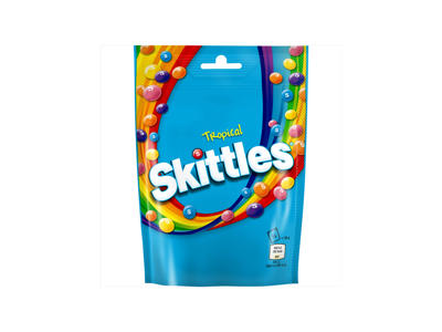 Kramtomieji saldainiai SKITTLES, atogrąžų vaisių sk., 136 g