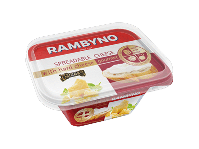 Tepamasis RAMBYNO sūrelis su kietuoju sūriu, 50% rieb. s. m., 175 g