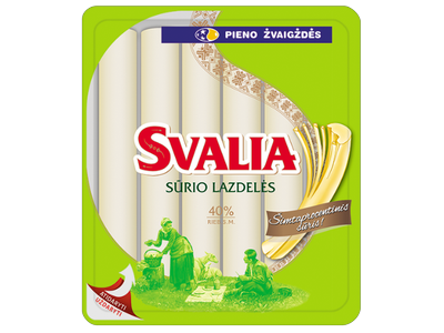 Sūrio lazdelės SVALIA, 40%, RSM, 140 g