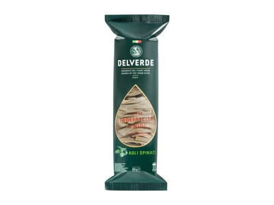 Makaronų lizdai DELVERDE TAGLIATELLE, Nr. 134 (su špinatais), 250 g