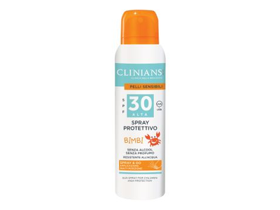 CLINIANS PROTETTIVO BIMBI SPF30 apsauginis vaikų kūno purškiklis nuo saulės, 150 ml