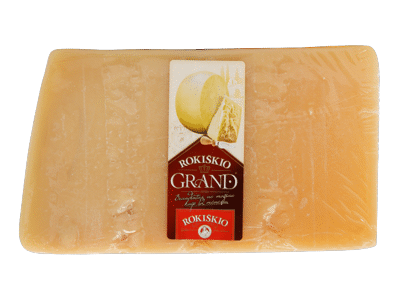 Kietasis sūris ROKIŠKIO GRAND, 37 % rieb. s. m., 1 kg