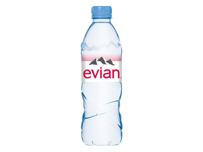 Natūralus negazuotas mineralinis vanduo EVIAN, 500 ml