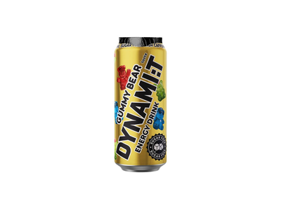 Energinis gėrimas DYNAMI:T, GUMMY BEAR, gaz., skard., 500 ml