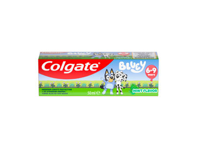 Vaikiška dantų pasta COLGATE KIDS BLUEY, 6-9 metų, 50 ml