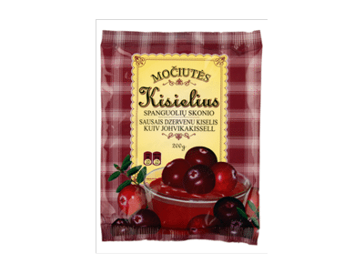 Spanguolių skonio MOČIUTĖS kisielius, 200 g