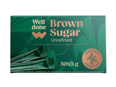 Rudasis smulkus cukrus WELL DONE, 250 g