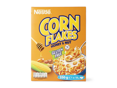 Sausi pusryčiai su medumi NESTLE CORN FLAKES, 350g